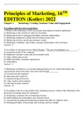 Principles of Marketing, 16TH EDITION (Kotler) 2022