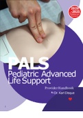 PAL PEDIATRIC ADVANCE LIFE SUPPORT 2020/2025 STUDY GUIDE 