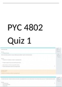 90% PYC4802 Quiz 1 questions and answers