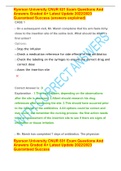 Ryerson University CNUR 831 Exam Questions And Answers Graded A&plus; Latest Update 2022&sol;2023  Guaranteed Success 