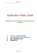 NURS 6541 FINAL EXAM