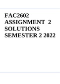 FAC2602 ASSIGNMENT 2 SOLUTIONS SEMESTER 2 2022