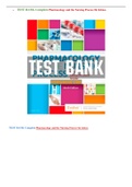 Test Bank Complete Guide For Pharmacology and the Nursing Process 9th and 10th Edition