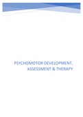 Samenvatting  Psychomotor Development, Assessment and Therapy (E0E77A) - deel Assessment in mental health care from a lifespan perspective