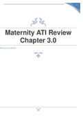 Maternity ATI Review  questions with answers  all correct Chapter 3.0 complete solution