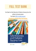 Test Bank for Safe Maternity & Pediatric Nursing Care 2nd edition by Linnard-palmer