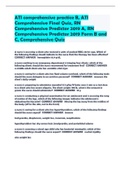 ATI comprehensive practice B, ATI Comprehensive Final Quiz, RN Comprehensive Predictor 2019 A, RN Comprehensive Predictor 2019 Form B and C, Comprehensive Quiz