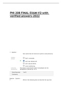 Exam (elaborations) PHI 208 FINAL EXAM V2-with verified ans-2022 