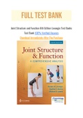 Joint Structure and Function 6th Edition Levangie Test Banks