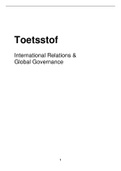 College-aantekeningen International Relations & Global Governance  (2022) 