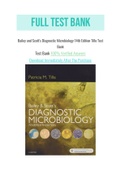 Bailey and Scott's Diagnostic Microbiology 14th Edition Tille Test Bank