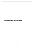 College-aantekeningen EU Governance In An International Context (2022) 