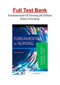 Fundamentals Of Nursing 9th Edition Potter Test Bank