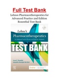 Lehnes Pharmacotherapeutics for Advanced Practice 2nd Edition Rosenthal Test Bank