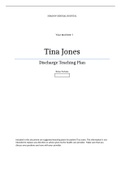 Tina Jones Discharge Teaching Plan