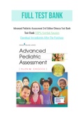 Advanced Pediatric Assessment 3rd Edition Chiocca Test Bank