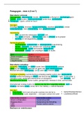 Complete samenvatting Pedagogiek blok 4