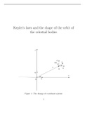 Kepler’s laws and the shape of the orbit of the celestial bodies