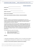 NR631 W1 Learning Agreement Template April 2021/2021 Already Passed