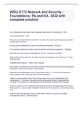 WGU C172 Bundled Exams with complete solution