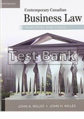  TEST BANK for Contemporary Canadian Business Law Willies 10th Test Bank & Solutions Manual&period; All Chapter 1-16&period; 434 Pages