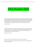 ATLS Pretest exam |Latest 2023 - 2024 
