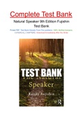 Natural Speaker 9th Edition Fujishin Test Bank
