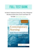 Test Bank For Contemporary Nursing Issues&comma; Trends&comma; & Management 9th Edition by Barbara Cherry&comma; Susan R&period; Jacob Chapter 128