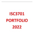 ISC3701 Portfolio 2022 (100%)