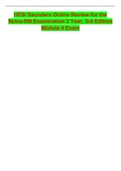 HESI Saunders Online Review for the Nclex-RN Examination 2 Year&comma; 3rd Edition Module 4 Exam