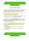 NSG403  100 NEURO NCLEX LATEST EXAM QUESTIONS & ANSWERS BEST GUARANTEED 20222023 RATED A&plus;