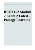 BIOD 152 Module 2 Exam 2 Latest - Portage Learning 