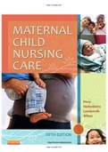Maternal Child Nursing Care 5th Edition Perry Test Bank