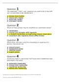     Broward College SPC SPEECH  #5 Quiz 4  Questions and Answers Graded A