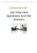 Collection Of Job Interview Questions And the Answers