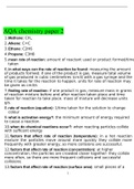 AQA AS CHEMISTRY Paper 2 MS 2021