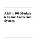 A&P 1 101 Module 6 Exam: Endocrine System.