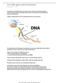 Summary  Unit 4 - Genetic information&comma; variation and relationships between organisms 
