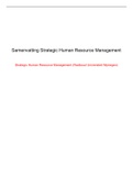 Samenvatting boek Paul Boselie 2e druk - Strategic Human Resource Management: A Balanced Approach,  case studies with solution pdf, definition, examples, functions, capital and competitive, literature review
