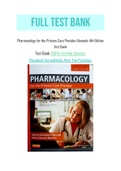 Pharmacology for the Primary Care Provider Edmunds 4th Edition Test Bank
