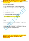 PHARM NR 507 TEST 3 Questions And Answers Best Rated A&plus; Latest Update 2022 &lpar;answers 100&percnt; correct&sol;verified&rpar;