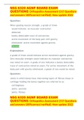 NSG 6320 AGNP BOARD EXAM QUESTIONS Orthopedics Assessment (317 Questions and answers 100%correct/verified). New update 2022