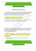 NSG403  100 NEURO NCLEX LATEST EXAM QUESTIONS & ANSWERS BEST GUARANTEED 20222023 RATED A&plus;