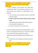 NUR NUR-443 ATI&lowbar;LEADERSHIP&lowbar;STUDY&lowbar;GUIDE questions and correct answers latest update 2022&sol;2023