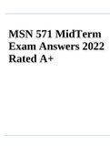 NURSING MSN 571 PHARMACOLOGY: MSN 571 MIDTERM QUESTIONS WITH ANSWERS 2022 | MSN 571 MidTerm Exam 2 Answers 2022 Verified and Rated A  & Nursing MSN 571 Final Exam 2022 Rated A 