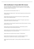 SAFe Certification 5&period;1 Exam 2022 100&percnt; Correct