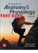 TEST BANK for Essentials of Anatomy & Physiology 3rd Edition by Kenneth Saladin&comma; Robin McFarland&comma; Christina Gan&period; &lpar;All Chapters 1-20&rpar;&period;