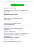 SAFe 5 Scrum Master Exam Questions And Answers Latest Update With Complete Solution Rated A