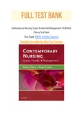 Contemporary Nursing Issues Trends And Management 7th Edition Cherry Test Bank