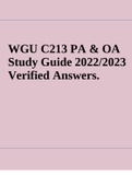 WGU C213 Accounting Final Exam 2022/2023 Verified Answers.